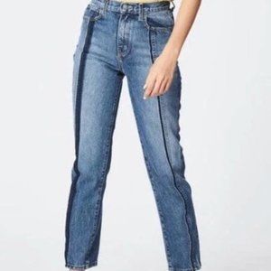 Carmar URSLA Straight Leg High-Rise Dual Tone Seam Jeans Size 27